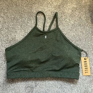 NOBULL High-Neck Sports Bra Plush Heather Green size L